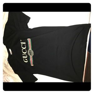 Gucci Shirt (White& Black) Size - Medium Men/Women